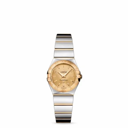 Omega Constellation Quartz 24 Polished Stainless Steel / Yellow Gold / Champagne 123.20.24.60.08.002 (12320246008002)